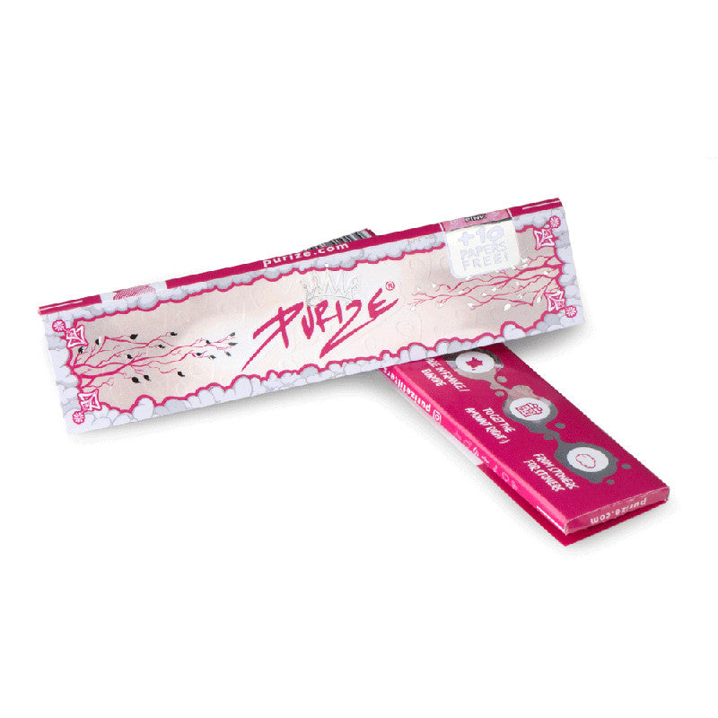 PURIZE® King Size Slim Paper, 42 Stück pro Packung, rosa