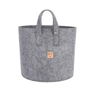 Stofftopf mit Halterung (grau/30L)