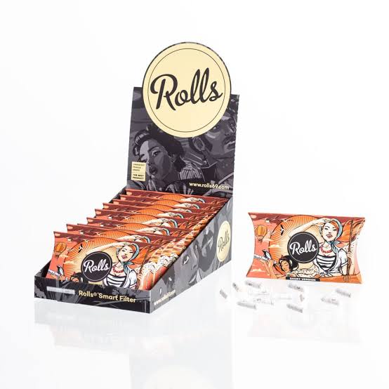 Rolls 69 Filter Shorties 7mm, 10x 50 Stk.Pack Orange BOX