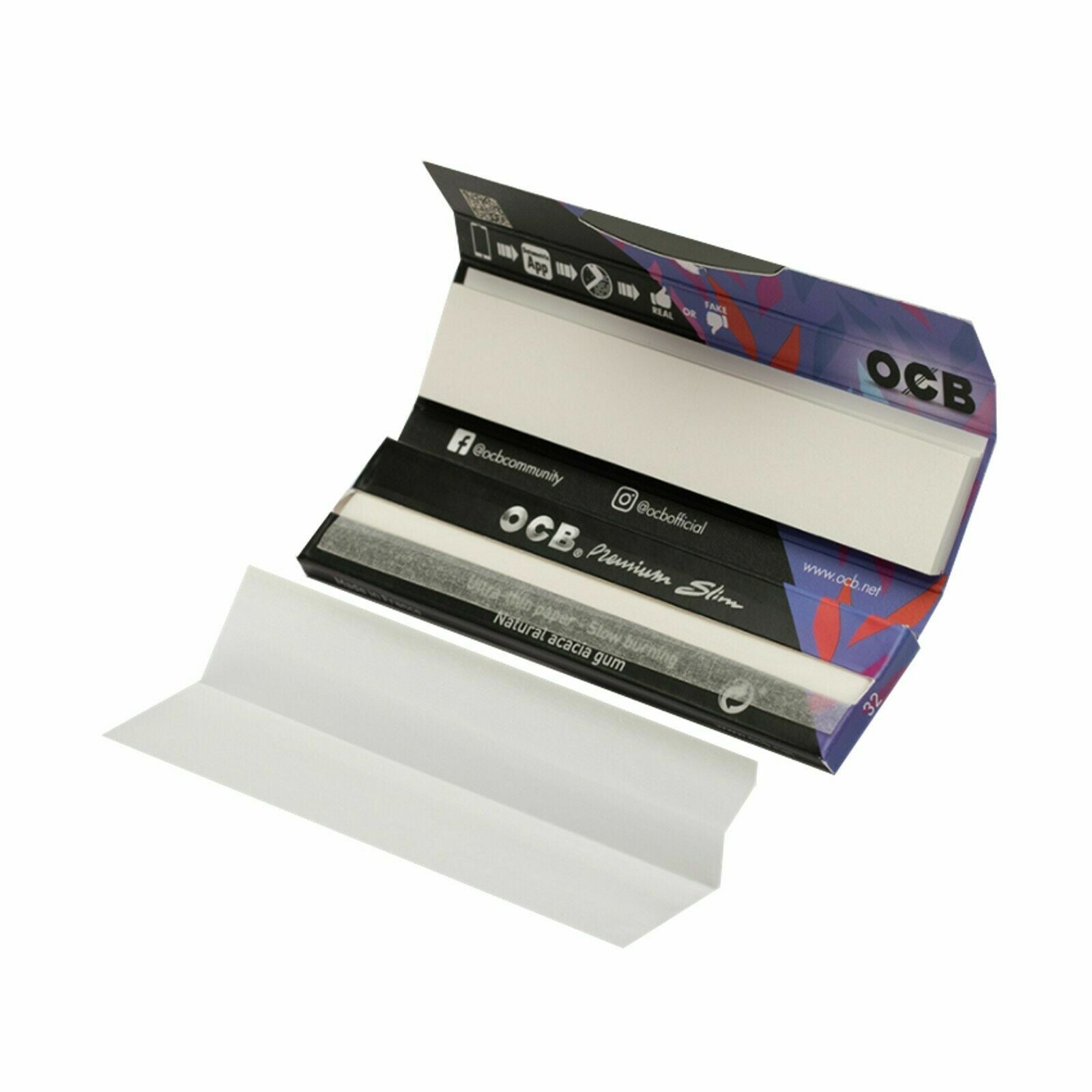 OCB Paper und Tips Premium Slim, BOX 32 Stk. (1,29€/stk.)