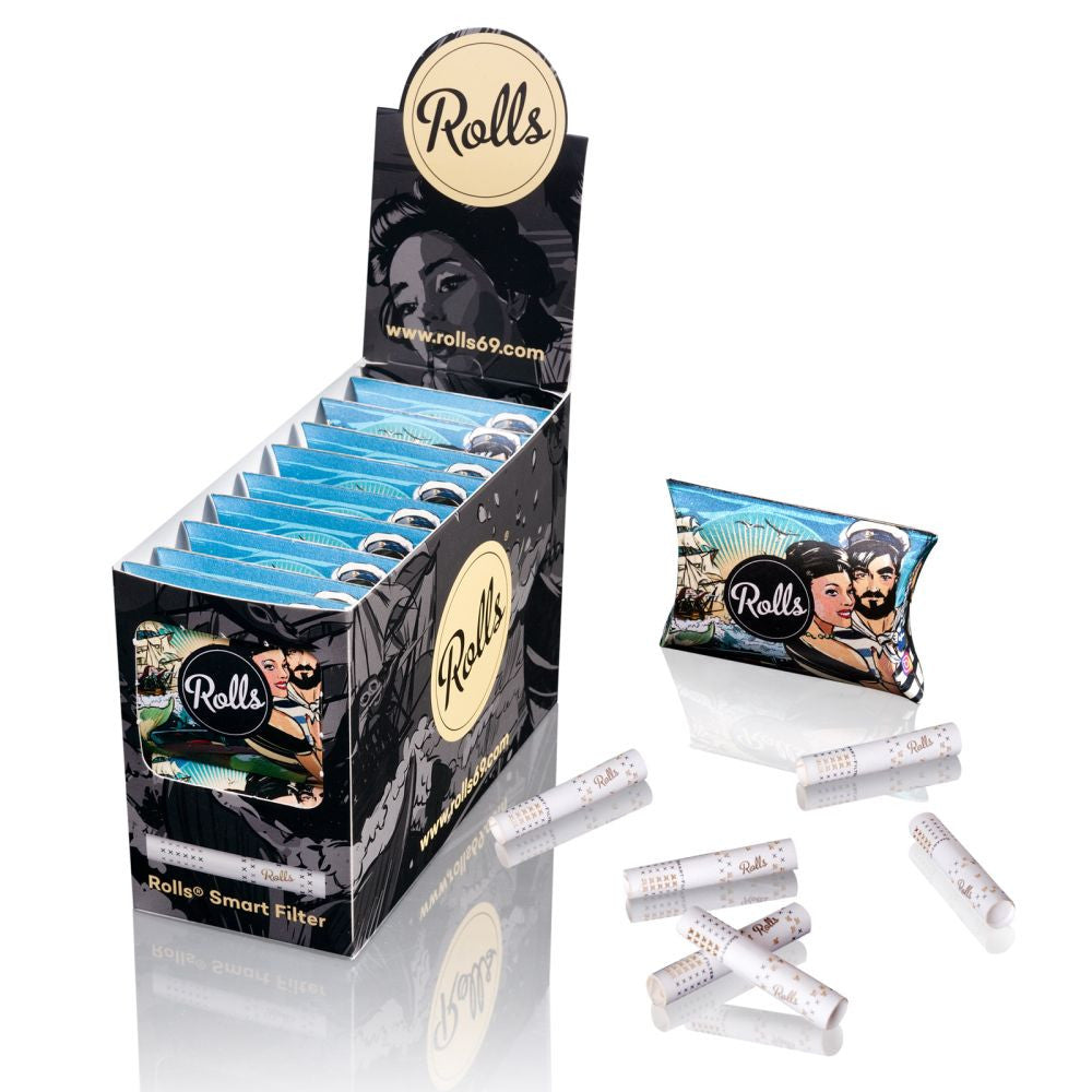 Rolls 69 Smart-Filter 7mm, 16x 10 Stück Pack Blue BOX