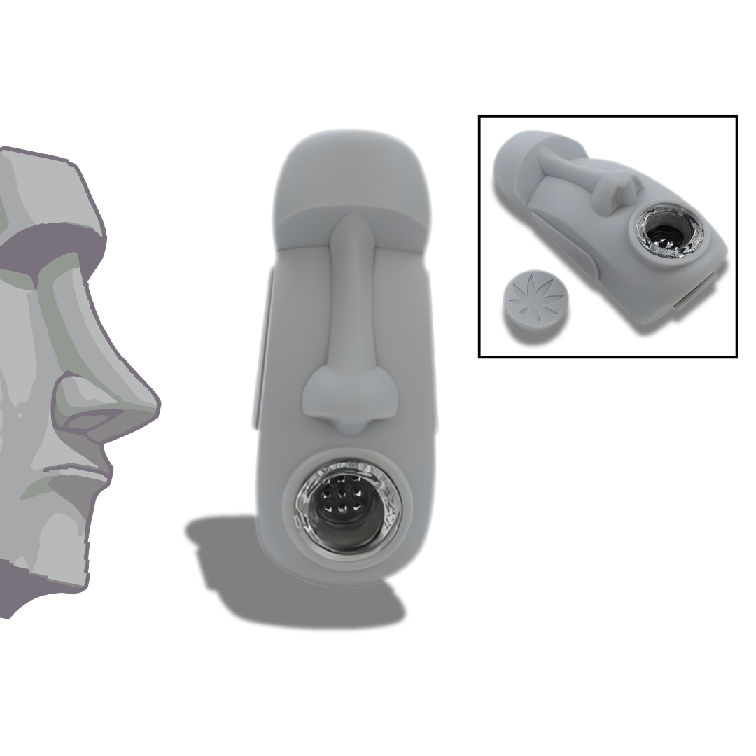 Bongthai Moai-Pfeife (Silikon)