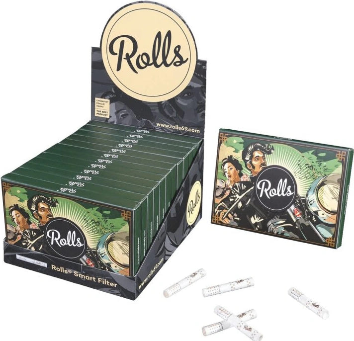 Rolls 69 Smart-Filter 6mm, 12x 80 Stück Packung Grün BOX