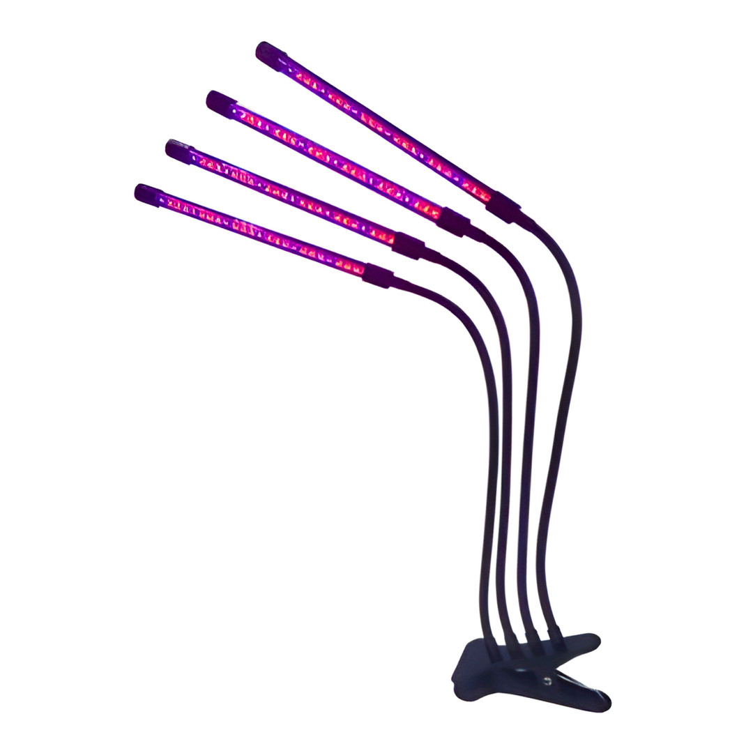 LED-Beleuchtung mit Klammergrip (4 Strips)