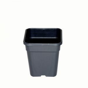 Wilma Plastiktopf quadratisch (schwarz/6,5L) hardplastik