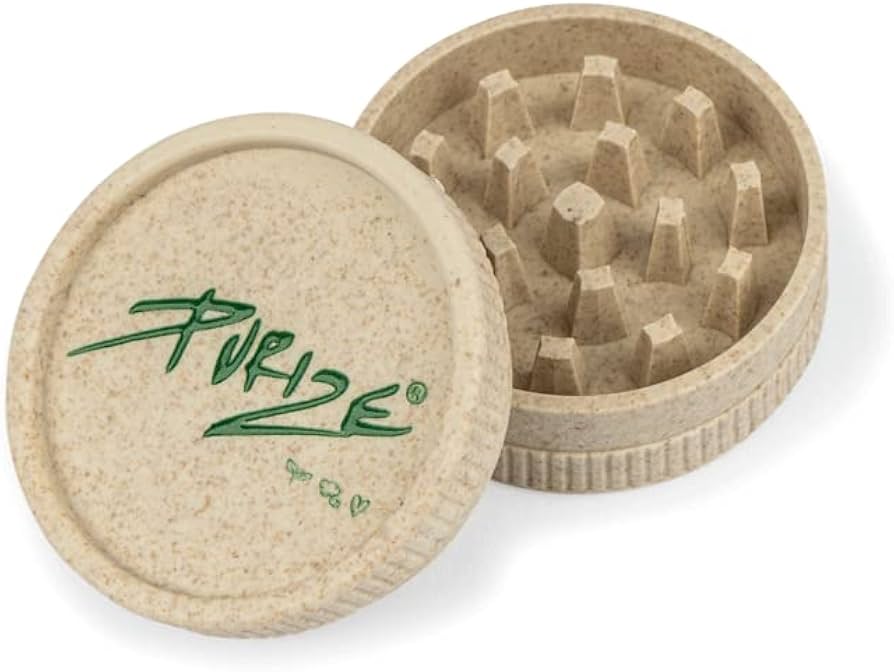 PURIZE® Organic Hemp Grinder - zweiteilige biologisch abbaubarer Grinder, 1 St.