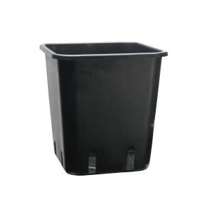 Plastiktopf quadratisch (schwarz/1,65L)