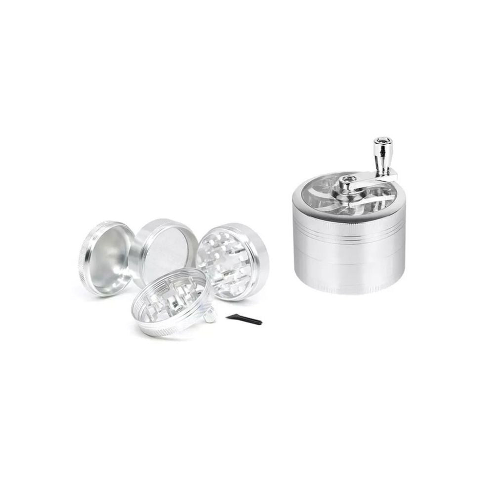 Four-piece Hammercraft-Grinder, 60mm Silber