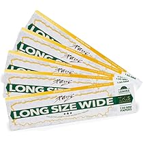PURIZE® Long Size Wide Papier, 42 Stück pro Packung, ungebleicht