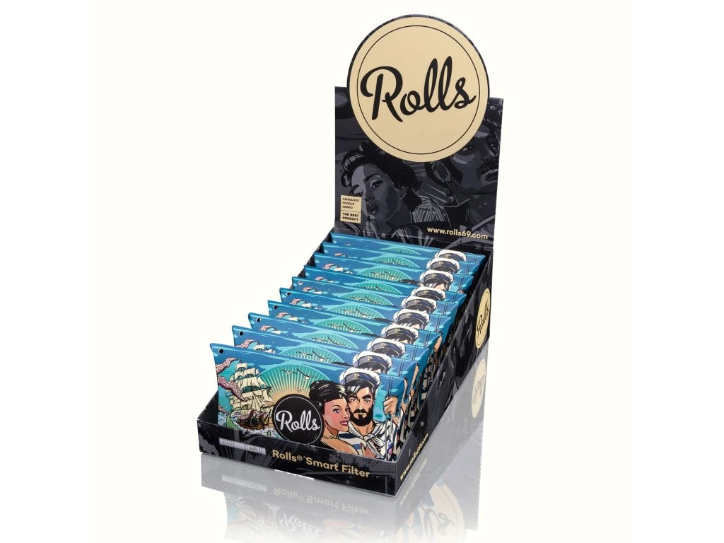 Rolls 69 Filter 7mm, 10x 50 Stück Packung Blau BOX.