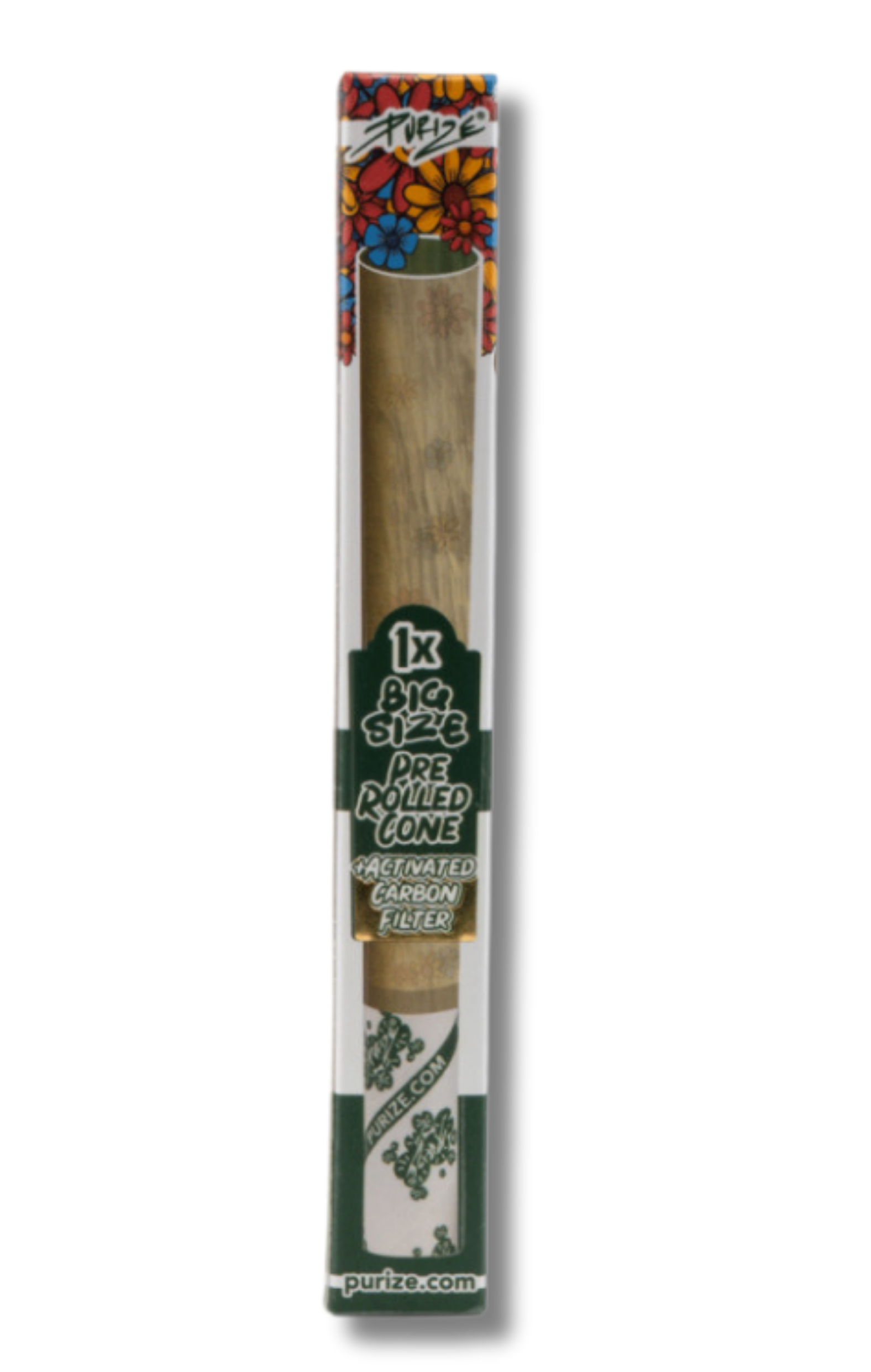 PURIZE® vorgerollte BIG Size Cone mit Filter und Stopfer, 1 St.