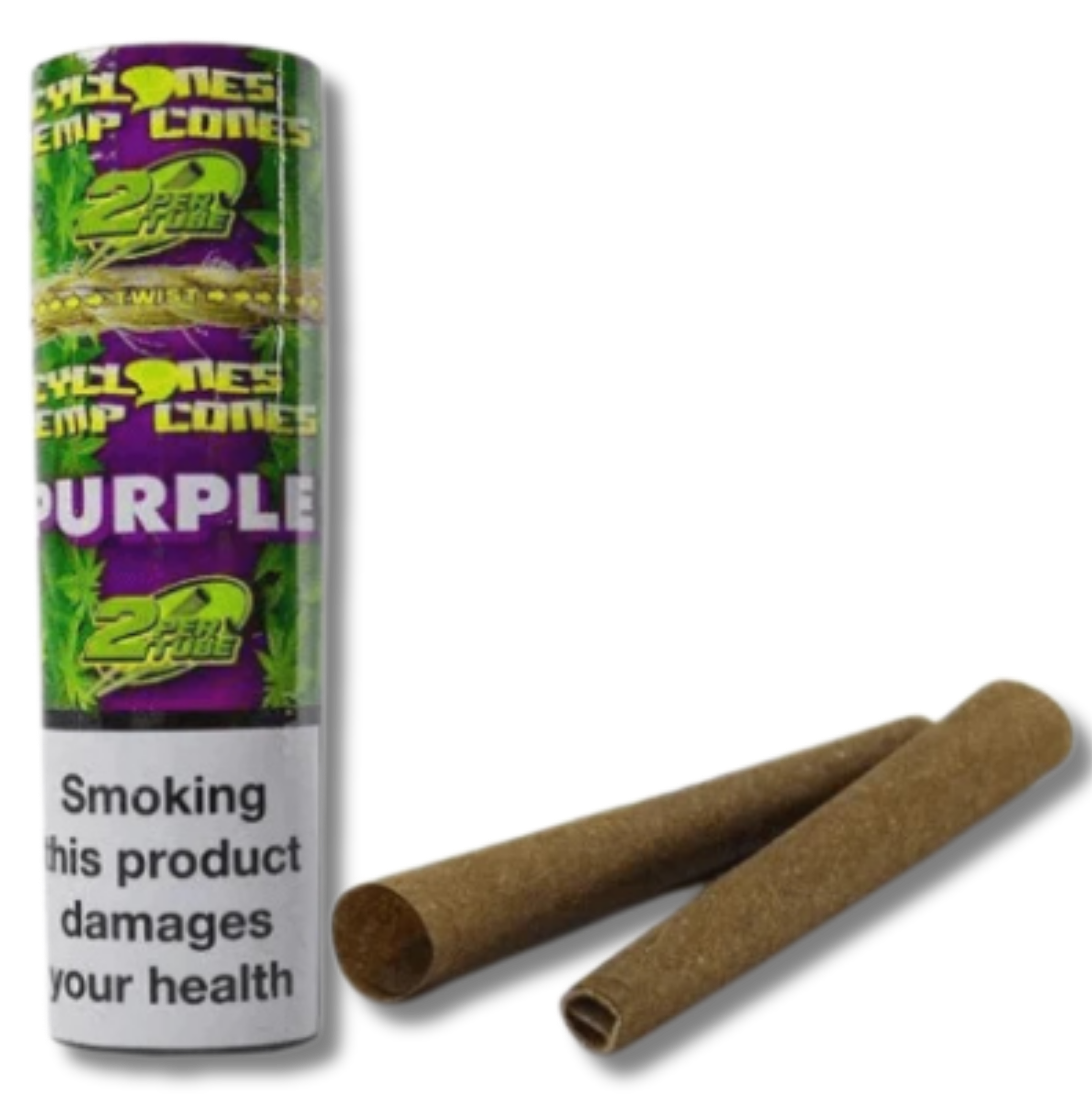 Cyclones Hemp Blunt Cones Purple – 2er Pack