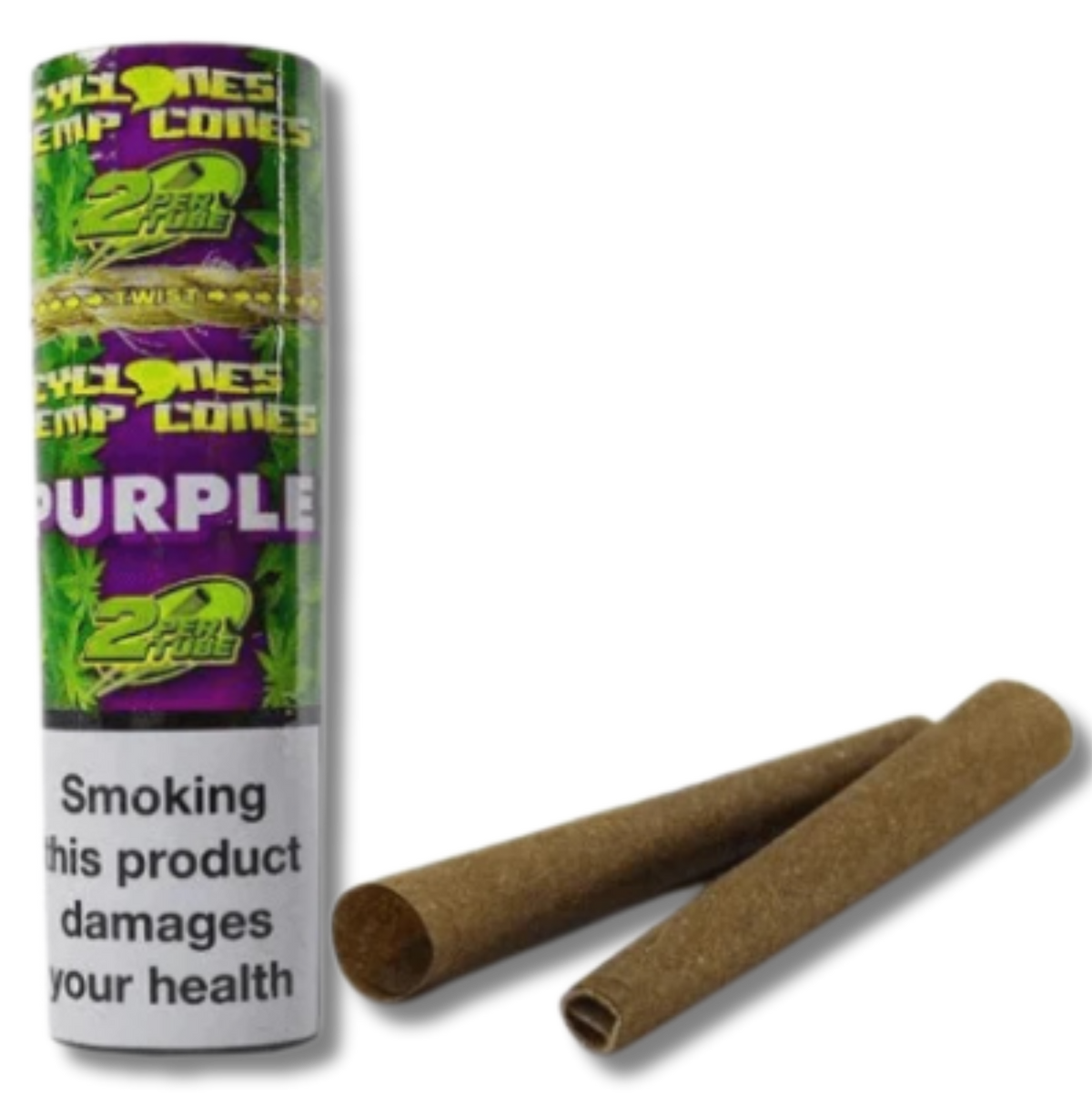 Cyclones Hemp Blunt Cones Purple – 2er Pack
