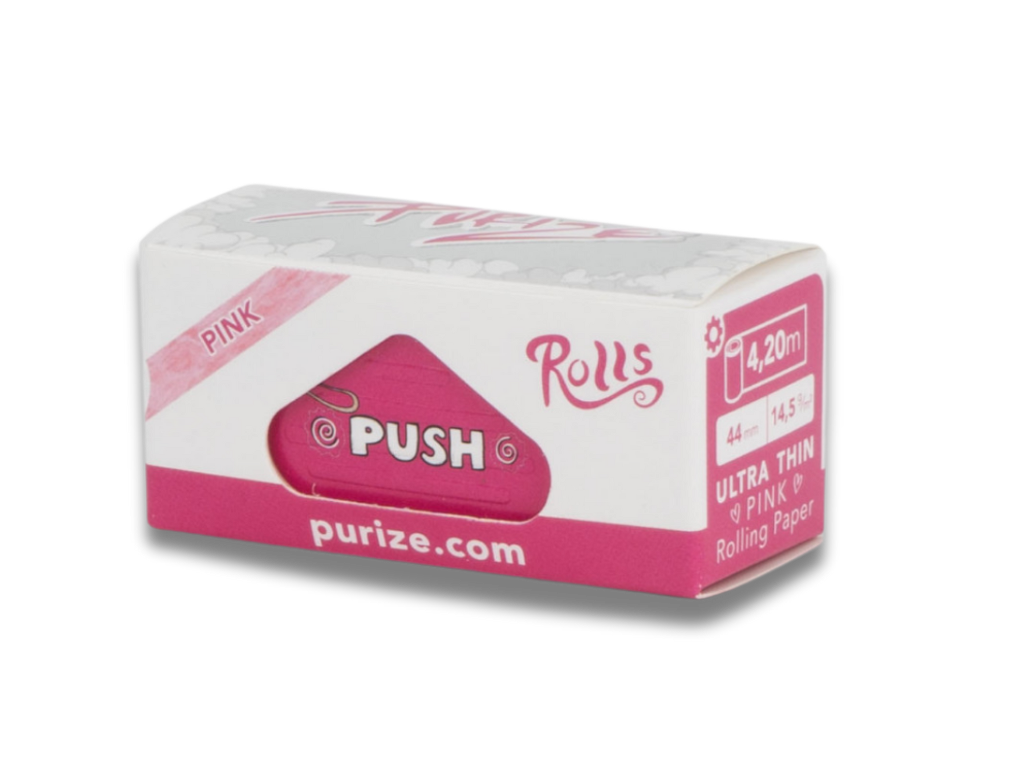 PURIZE® Rollpapier Rolls Pink, gebleicht, 4,2 m