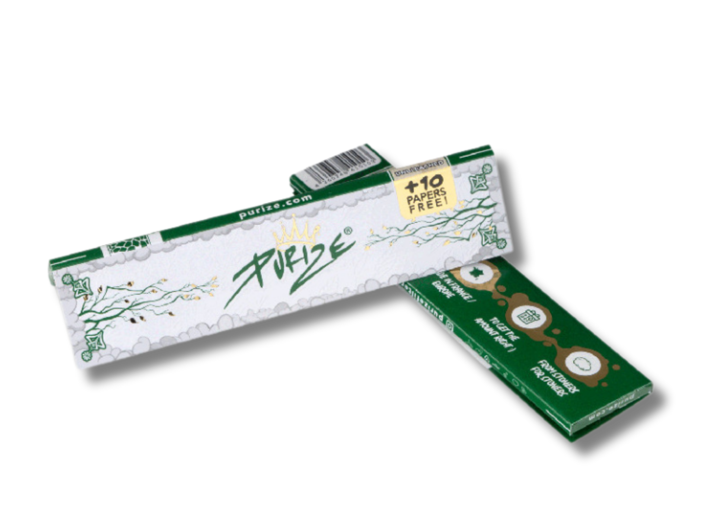 PURIZE® King Size Slim Paper, 42 St. pro Packung, ungebleicht