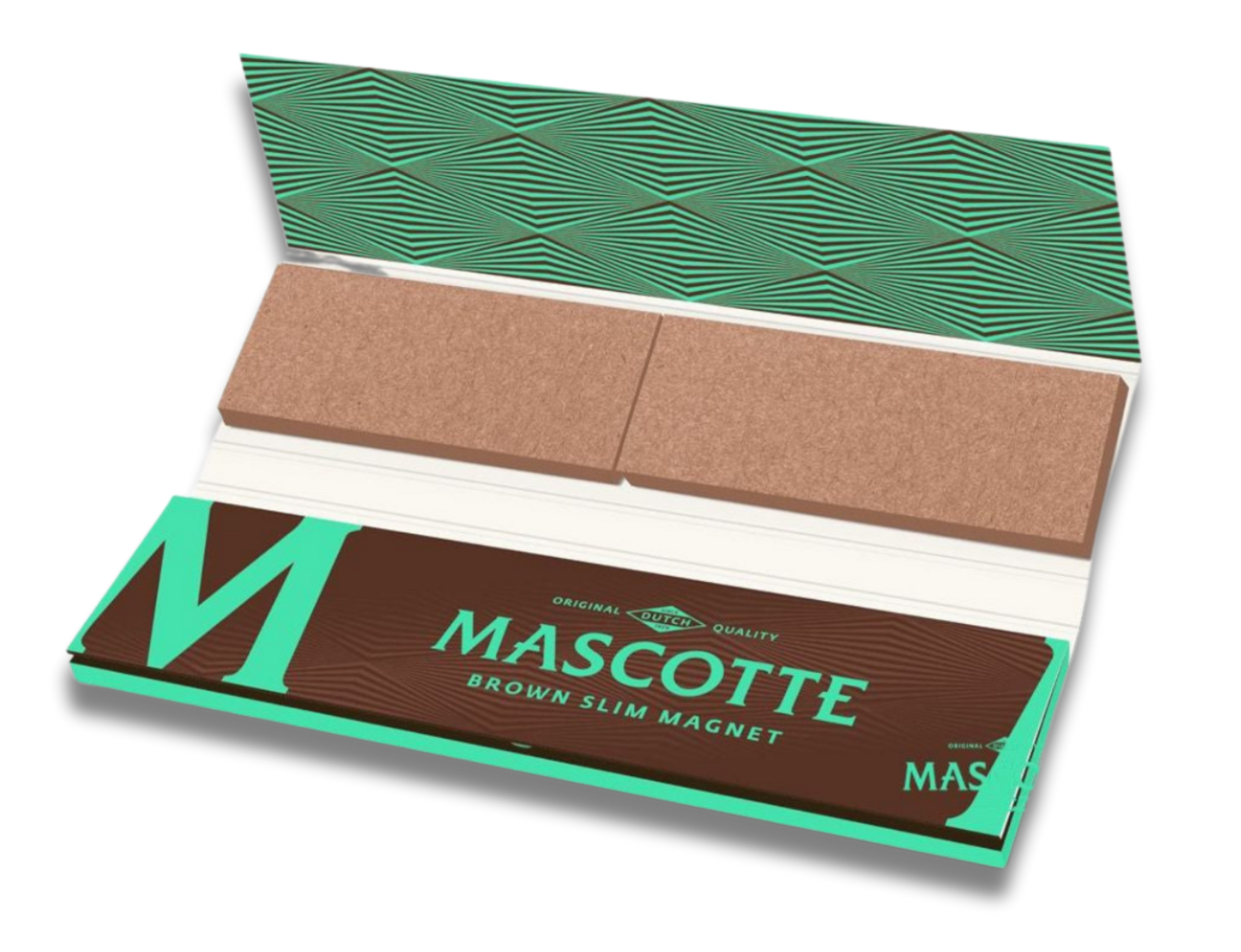 Mascotte Papier mit braunen KS Slim Filtern, 1 Stk.