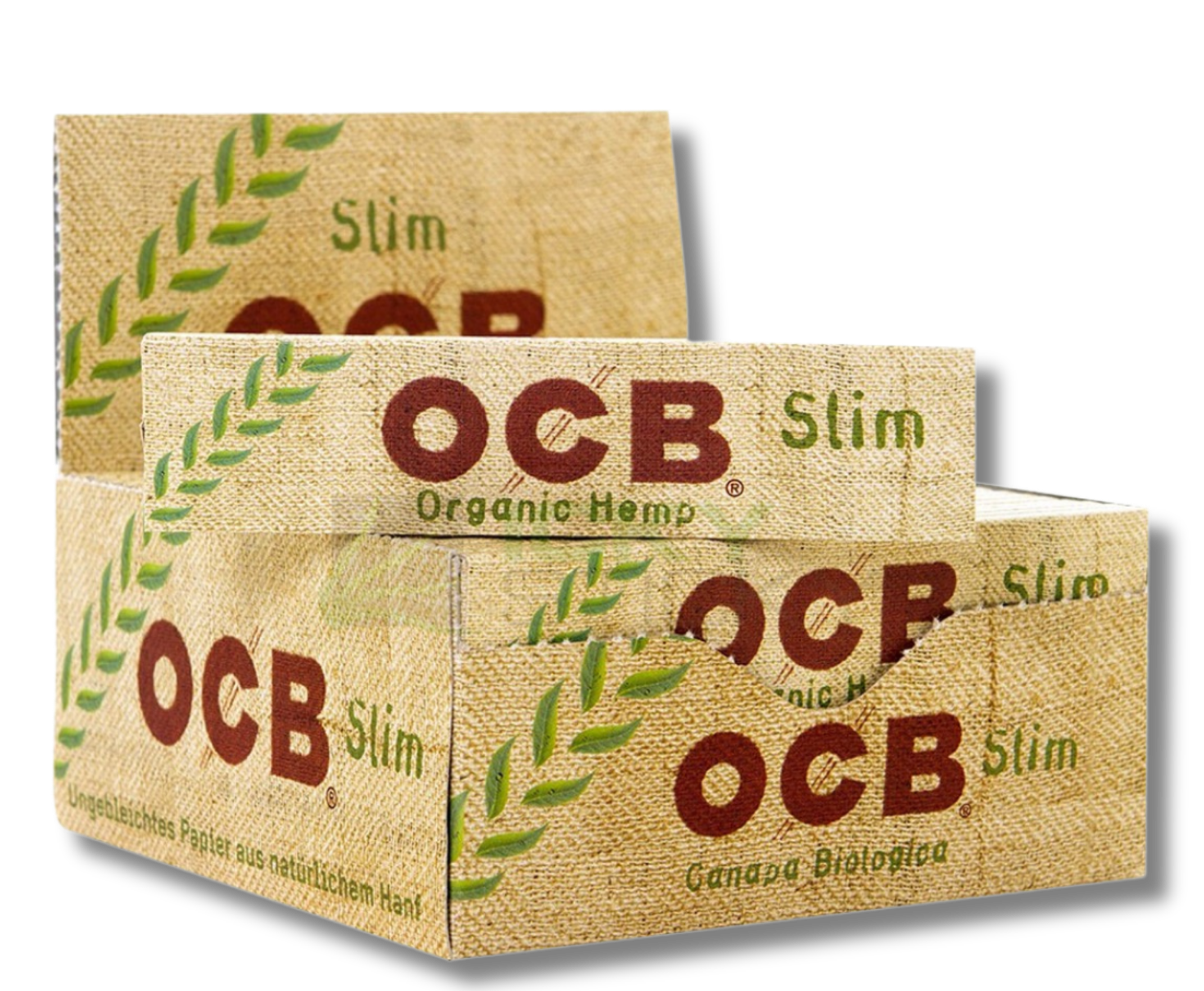 OCB Paper und Tips Organic Hemp Slim, BOX 32 Stk. (1,28€/stk.)