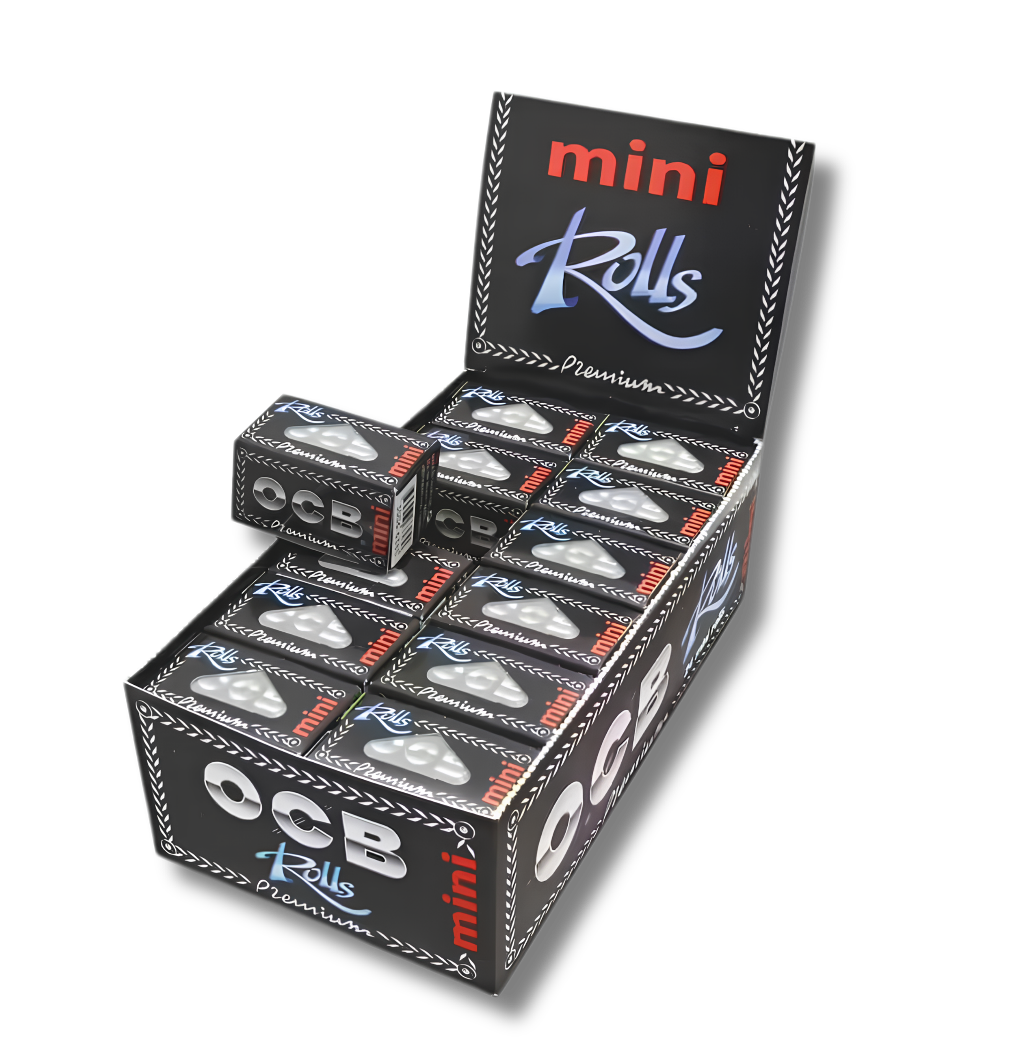 OCB Paper Mini Rolls Premium, BOX 24 Stk. (1,25€/stk.)