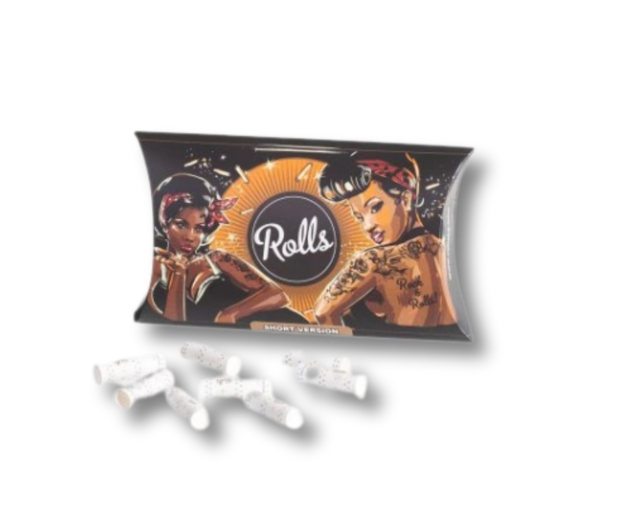 Rolls 69 Smart-Filter Shorties 8mm, 50 Stück Pack Schwarz