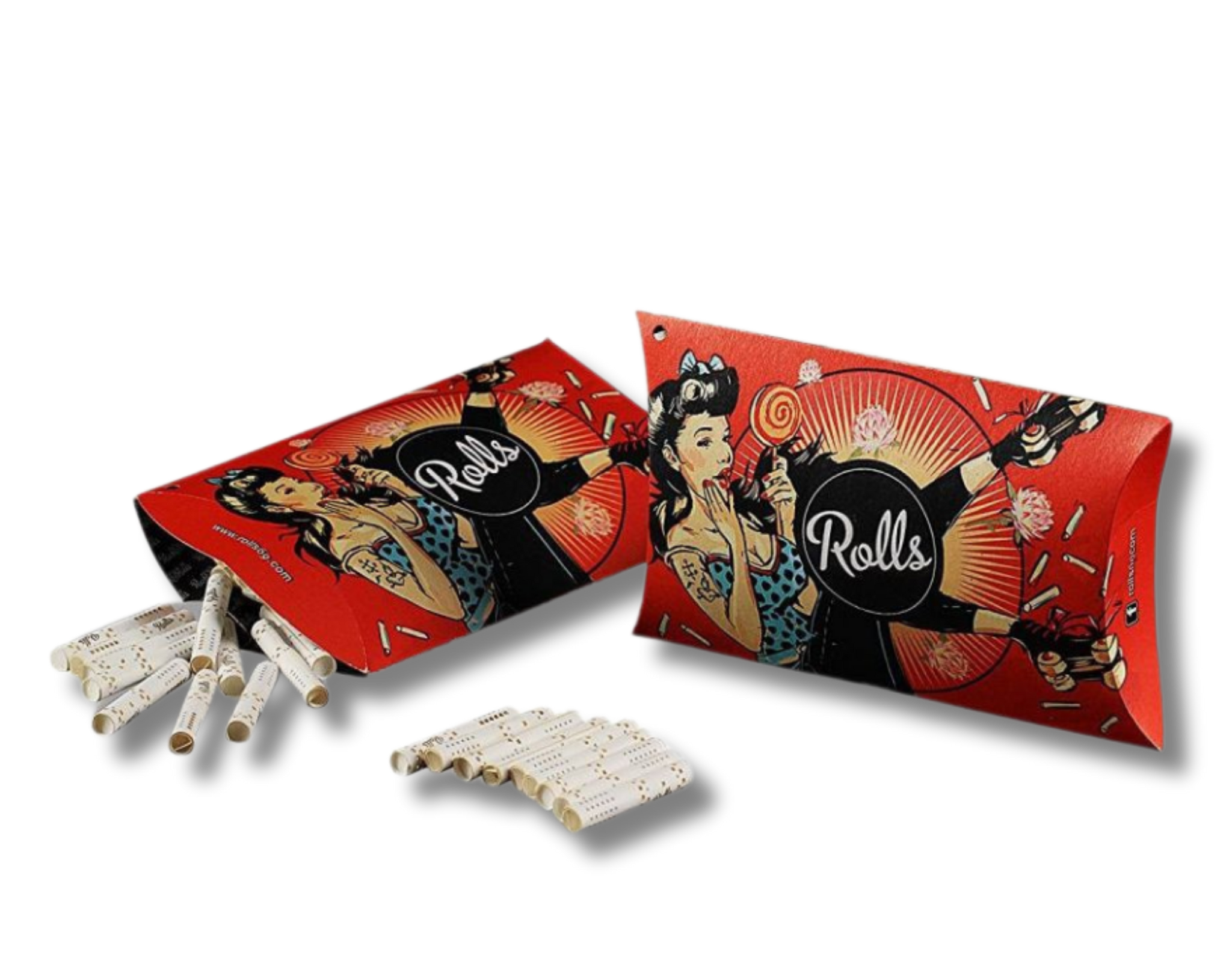Rolls 69 Filter 8mm, 40 Stück Packung Rot