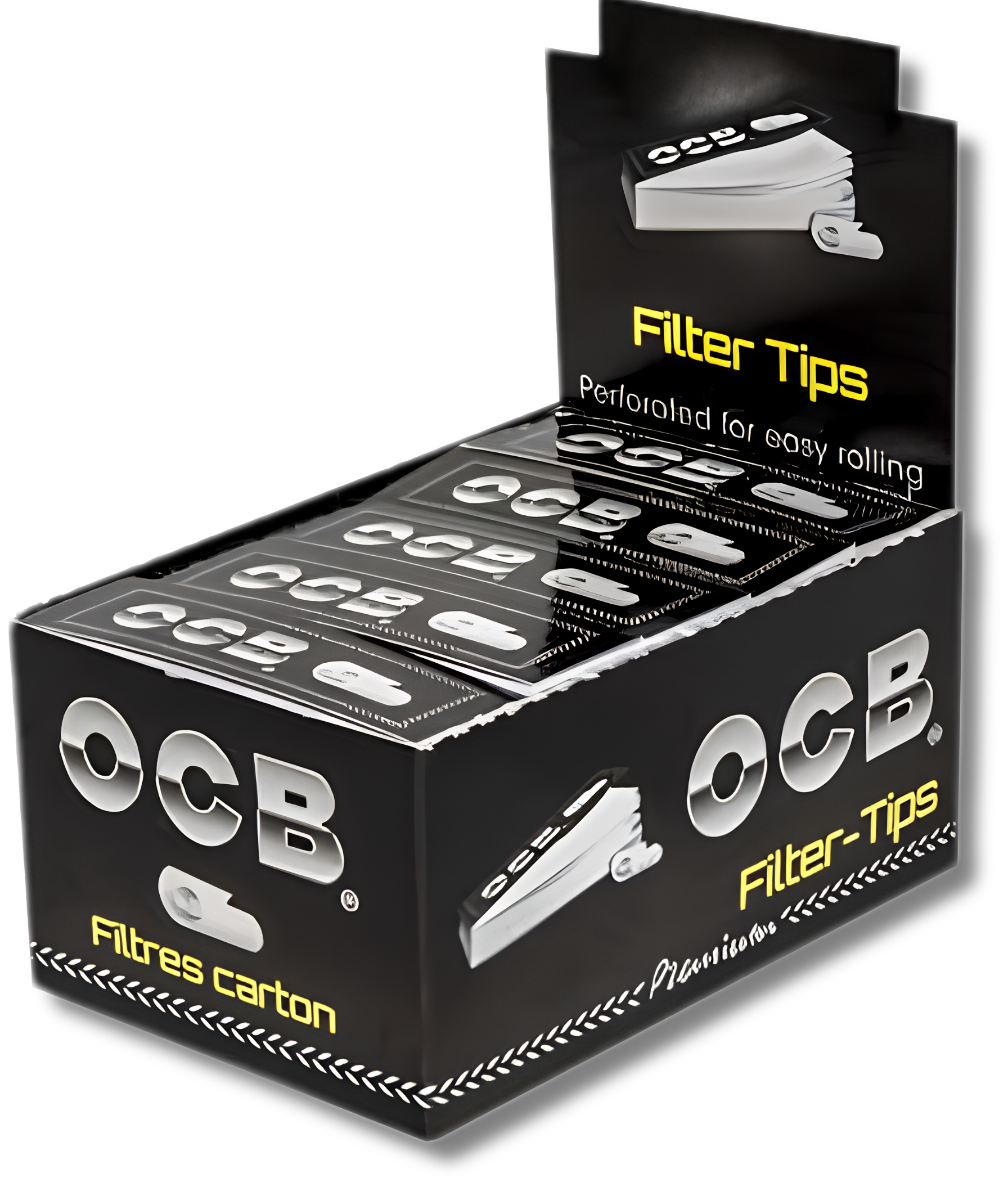 OCB filter tips 59x18 mm, BOX 25 Stk. (32ct./Heftchen)