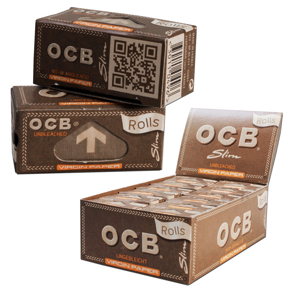 OCB Paper Rolls Virgin Slim, BOX 24 Stk. (1,33€/stk.)