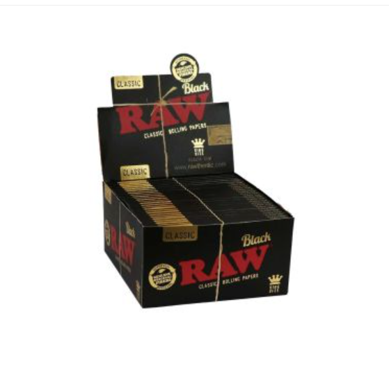 RAW-Papes Black King Size, BOX 50 Stück (1,14/stk.)