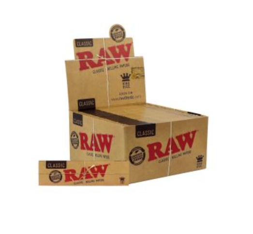 RAW Paper King Size, BOX 50 Stk. (1,08€/stk.)