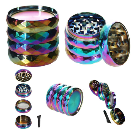 Champ High Regenbogen Diamantgrinder DL9, Metall, 40 mm