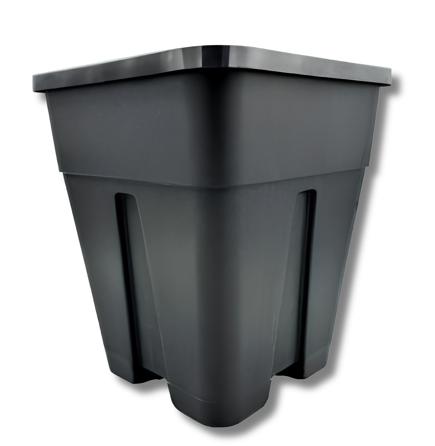Plastiktopf quadratisch (schwarz/11L)