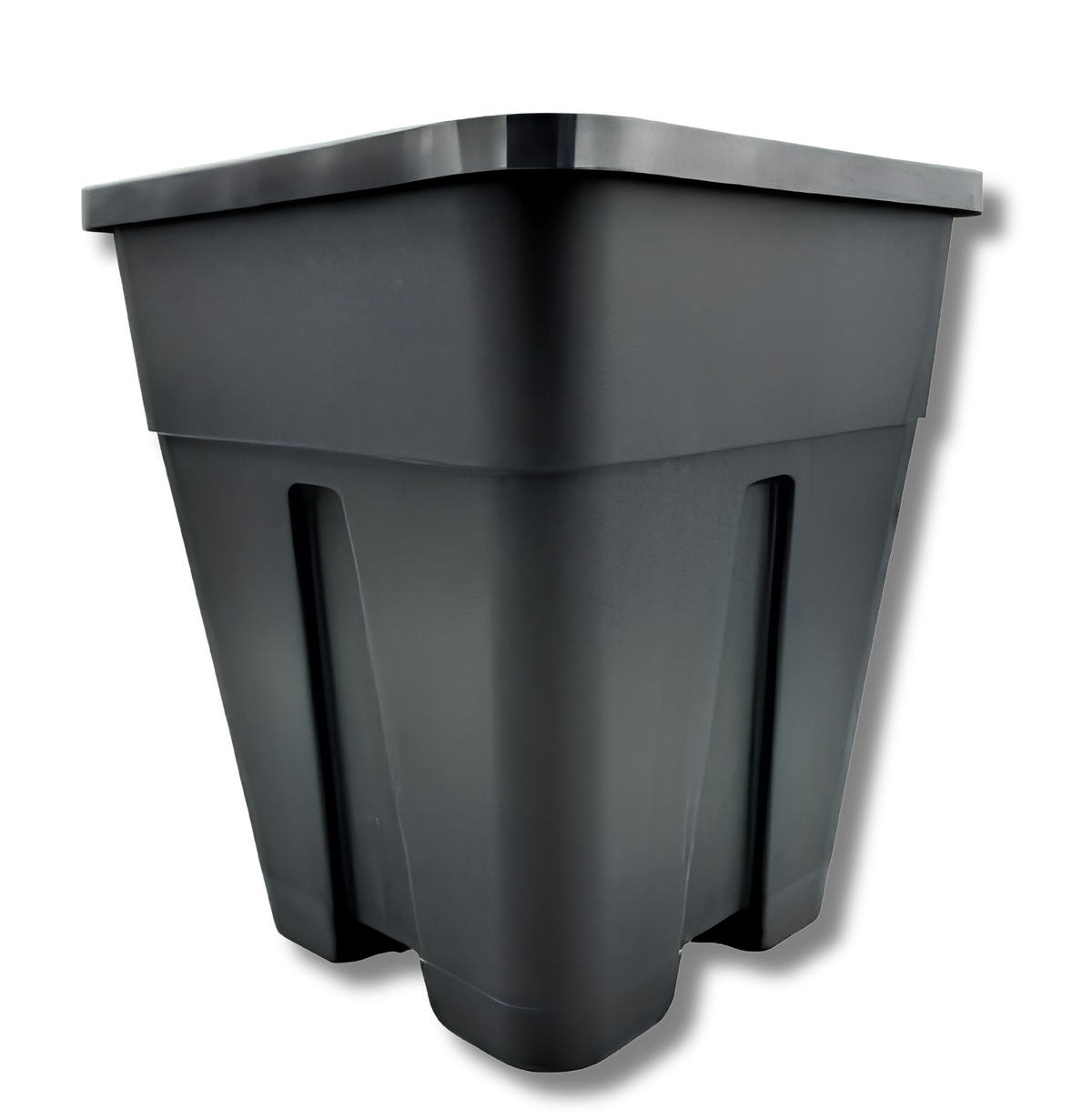Plastiktopf quadratisch (schwarz/11L)