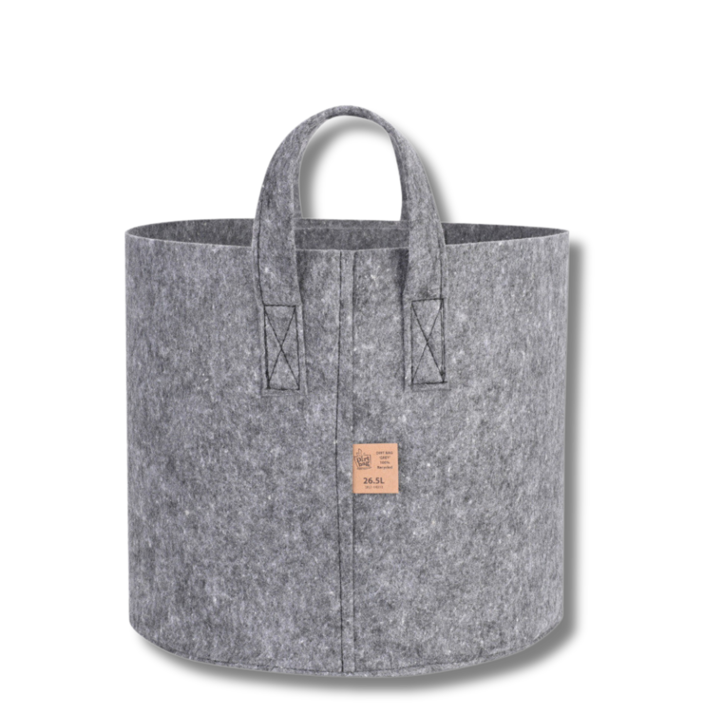 Stofftopf mit Halterung (grau/26,5L)