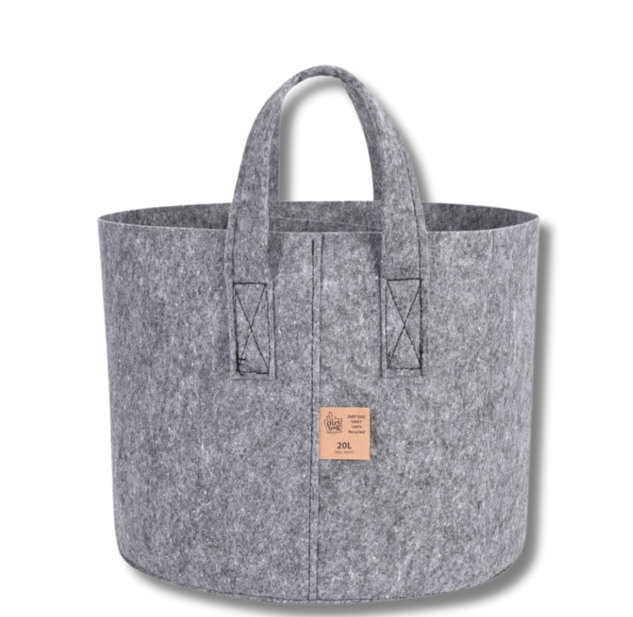 Stofftopf mit Halterung (grau/20L)