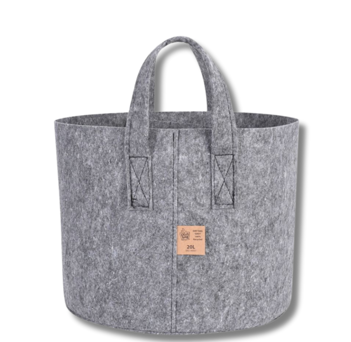 Stofftopf mit Halterung (grau/20L)