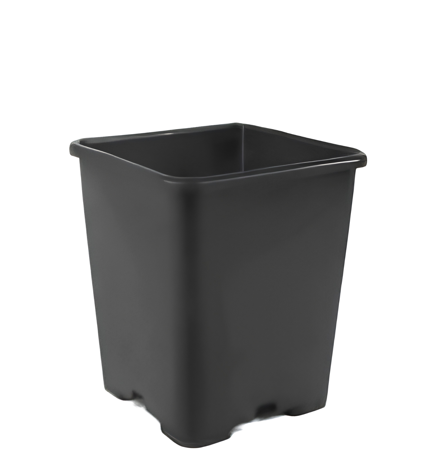 Plastiktopf quadratisch (schwarz/0,35L)
