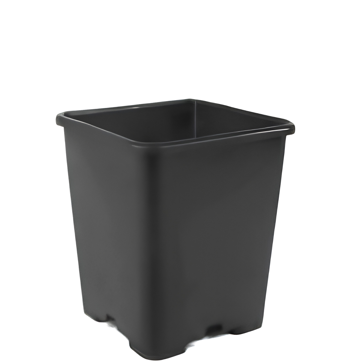 Plastiktopf quadratisch (schwarz/0,35L)