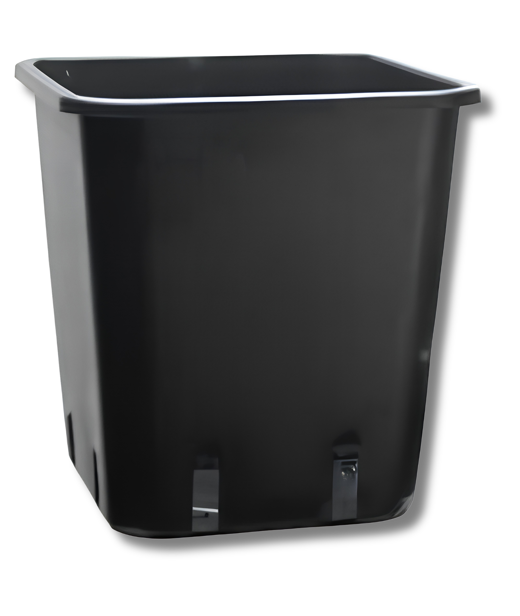 Plastiktopf quadratisch (schwarz/1,65L)