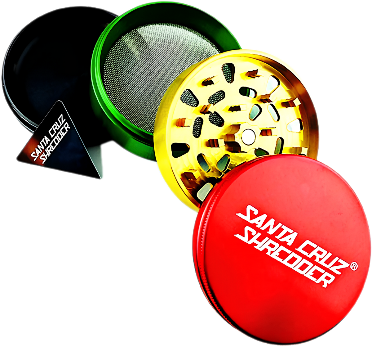 Santa Cruz Shredder vierteilig, 70mm Rasta