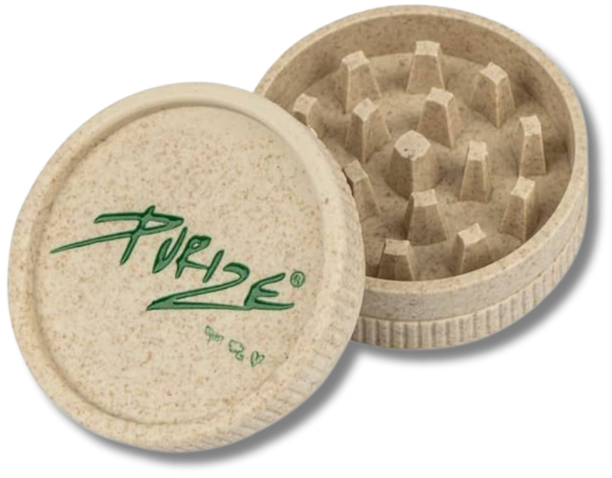 PURIZE® Organic Hemp Grinder - zweiteilige biologisch abbaubarer Grinder, 1 St.