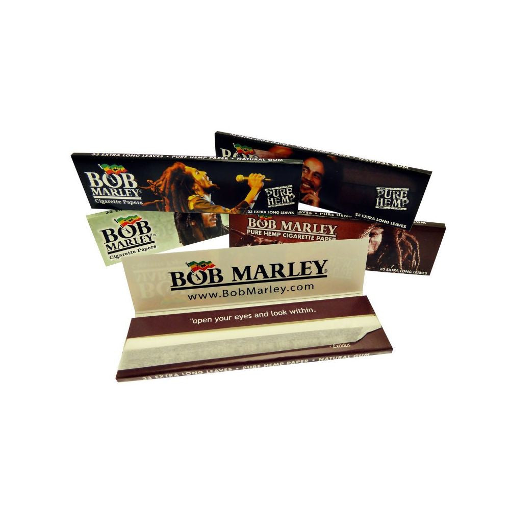 Pure Hemp Rolling Papers King Size Bob Marley, BOX 50 Stk. (70ct./stk.)
