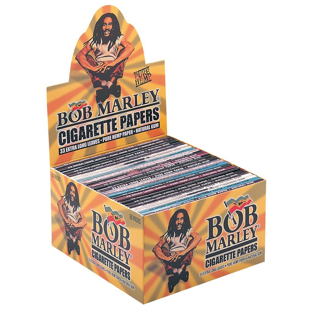 Pure Hemp Rolling Papers King Size Bob Marley, BOX 50 Stk. (70ct./stk.)