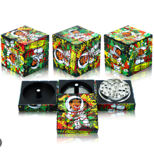 Honey Puff Rubik-Cube Grinder – 4-teilig, 60 mm