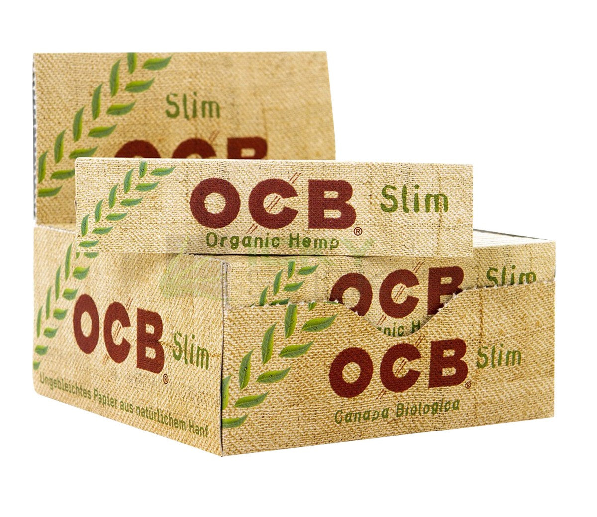 OCB Paper und Tips Organic Hemp Slim, BOX 32 Stk. (1,28€/stk.)