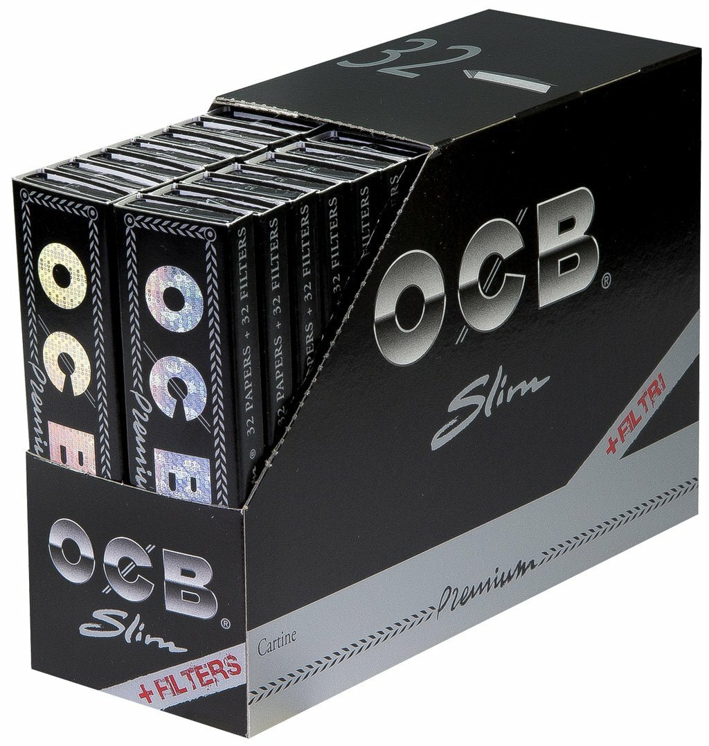 OCB Paper und Tips Premium Slim, BOX 32 Stk. (1,29€/stk.)